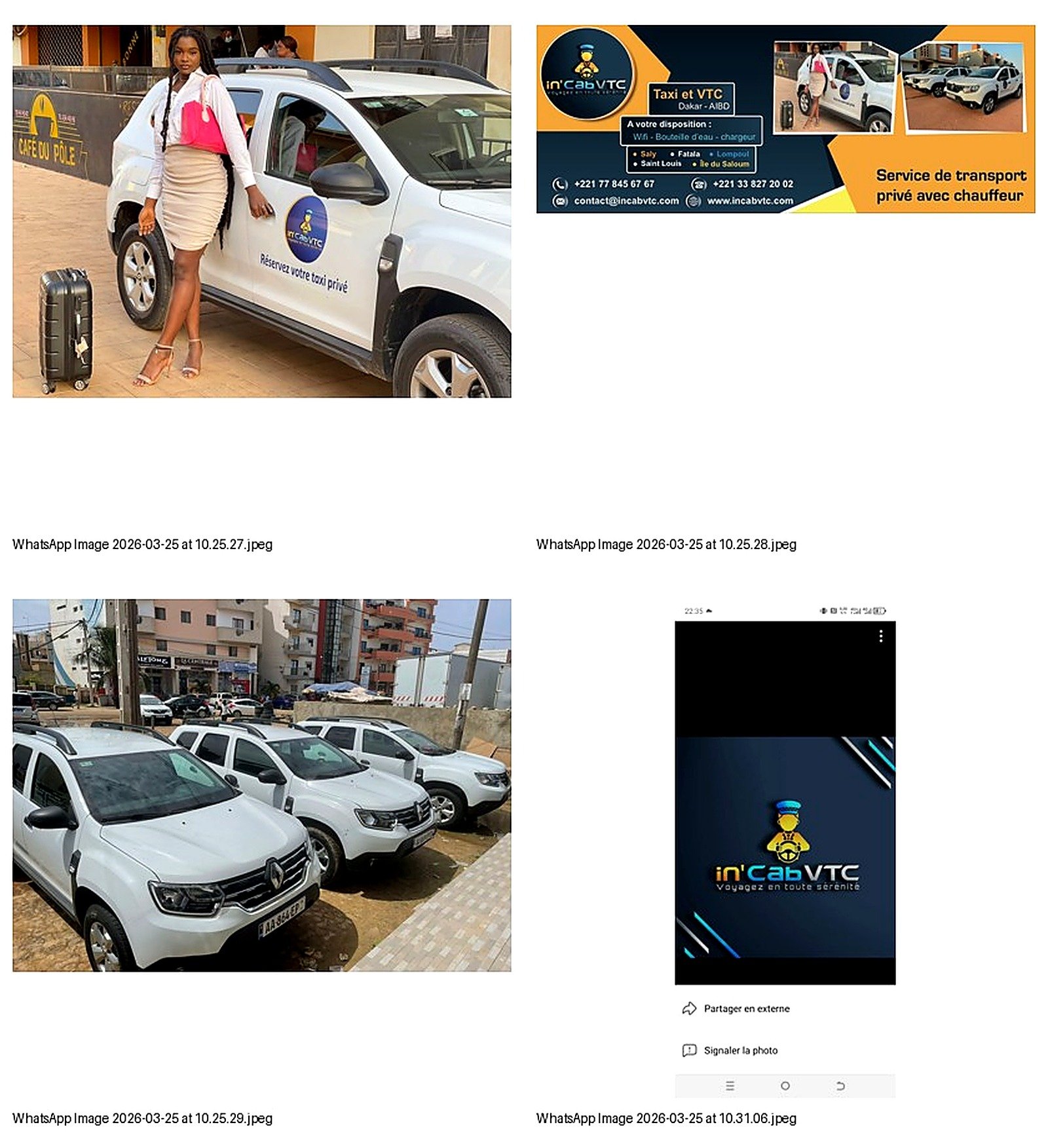 Location de véhicules Incab VTC